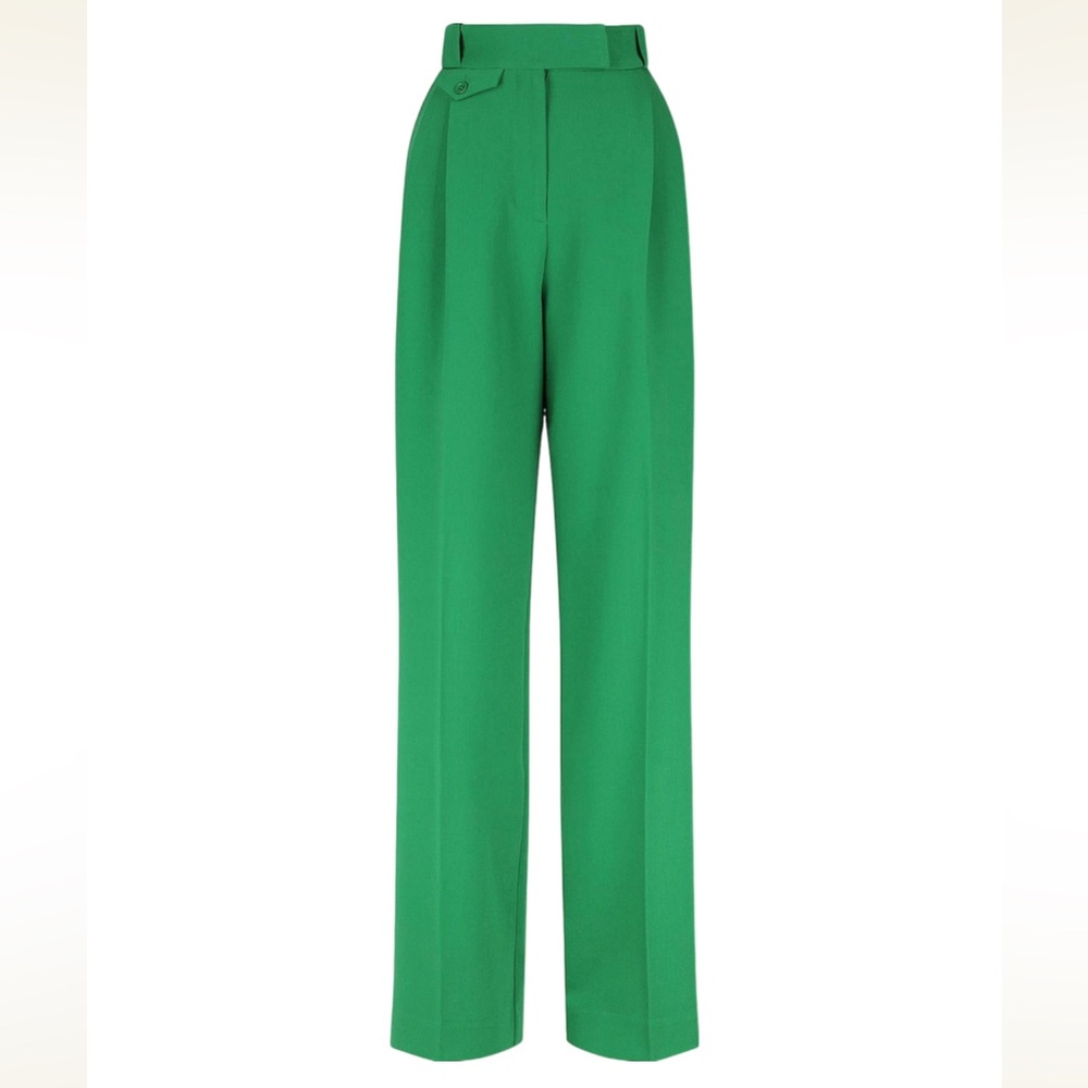 🔑 Shona Joy Green High Waisted Trousers
